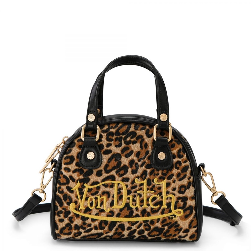 Von Dutch Black and Brown Mini Bag
